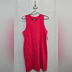 NWT Old Navy Medium Vibrant Pink Sleeveless Dress